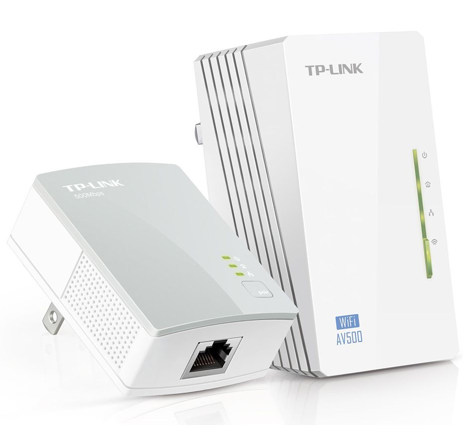 Extensor de Red Wi-Fi / TP-Link TL-WPA4220KIT | 2405 - Extiende las conexiones inalámbricas de 300Mbps a las áreas más difíciles de acceder de su casa y oficina, Transferencia de Datos 500Mbps, 2-Puertos Ethernet, Instalación Plug and Play