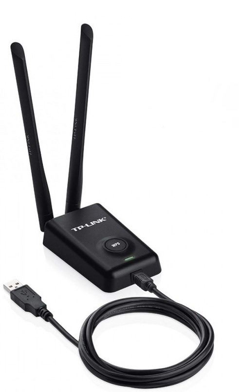 Adaptador de Red USB / TP-Link TL-WN8200ND | 2405 - Adaptador USB Inalámbrico, Interface: Mini USB, Botón: WPS, 2 Antenas desmontables omnidireccionales (RP-SMA), Ganancia de Antena: 5dBi, Frecuencia: 2.4 GHz, Tasa de Señal: 300Mbps
