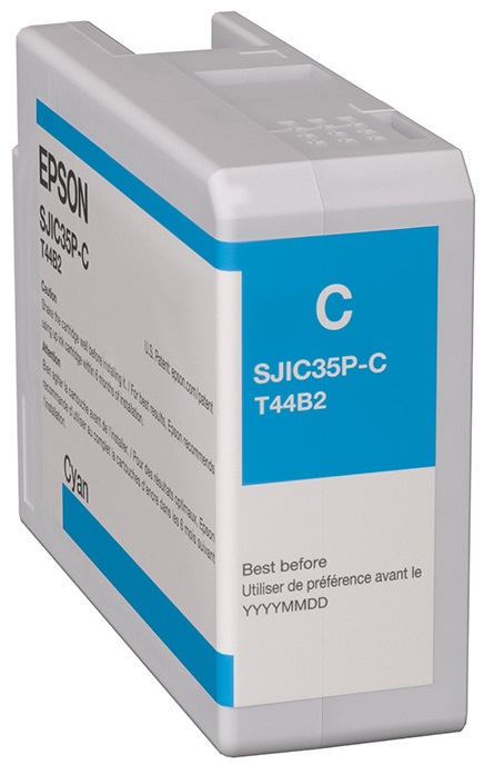 Tinta Epson Sjic35P-C C13T44B220 / Cian | 2110 - Tinta Original Epson C13T44B220 / Sjic35P-C Cian para Impresoras Epson ColorWorks 