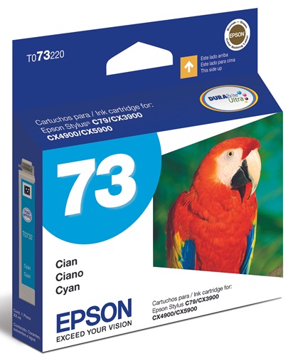 Tinta Epson T073220 / Cian | 2110 - Tinta Original Epson T073220 Cyan. 