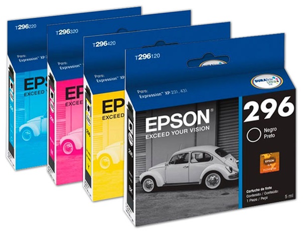 Tinta para Epson Xpression XP-431 | 2110 - Tinta Original Epson. El Kit Incluye: T296120-AL Negro, T296220-AL Cyan, T296320-AL Magenta, T296420-AL Amarilla. 