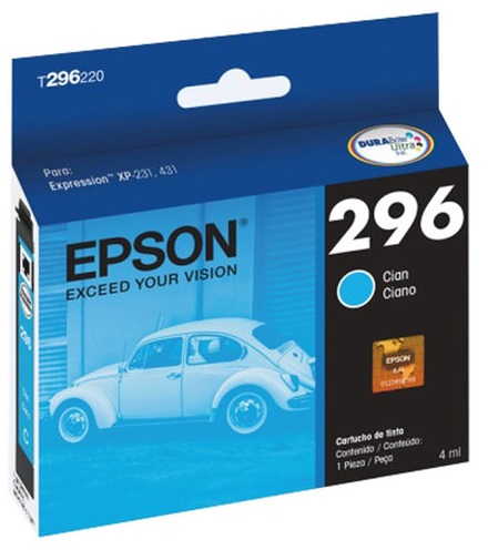 Tinta Epson T296220-AL Cian | 2110 - Tinta Original Epson T296220-AL Cian 