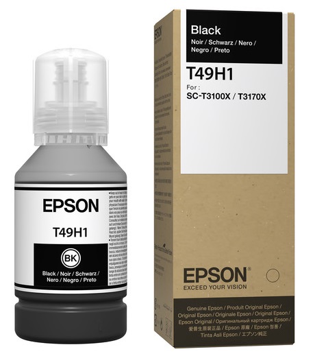 Tinta Epson T49H1 Negro / 140ml | 2301 - Cartucho de Tinta Original Epson T49H100 Negro de 140 ml. Impresoras Compatibles: Epson SureColor T3170X 