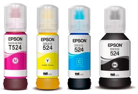 Tinta Epson T524320 | 2110 - Cartuchos de Tinta Epson. El Kit Incluye: T524120 Negro, T524220 Cian, T524220 Magenta, T524420 Amarillo 
