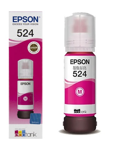 Tinta Epson 524 T524320 Magenta / 6k | 2308 - Cartucho de Tinta Epson 524320 Magenta. Rendimiento estimado: 7.500 Páginas al 5%. L15150 L6490  