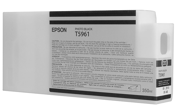 Tinta Epson T5961 Photo Black / 350ml | 2301 - Cartucho de Tinta Original Epson T596100 Negro Foto de 350 ml. Plotters Compatibles: Epson Stylus Pro 7700, 7890, 7900, 9700, 9890, 9900  