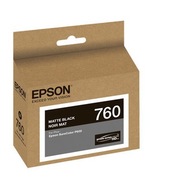 Tinta Epson 760 Negro Matte / 26ml | 2202 - Cartucho de Tinta Original Epson T760820 Negro Matte de 26 ml. Impresoras Compatibles: Epson SureColor P600 