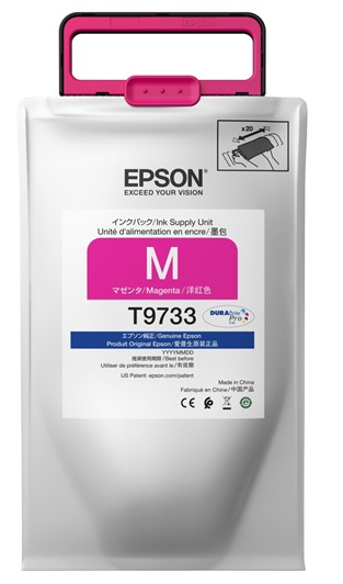 Tinta Epson T9733 / Magenta | 2110 - Tinta Original Epson T973320 Magenta. Rendimiento Estimado 22.000 Páginas al 5%. 