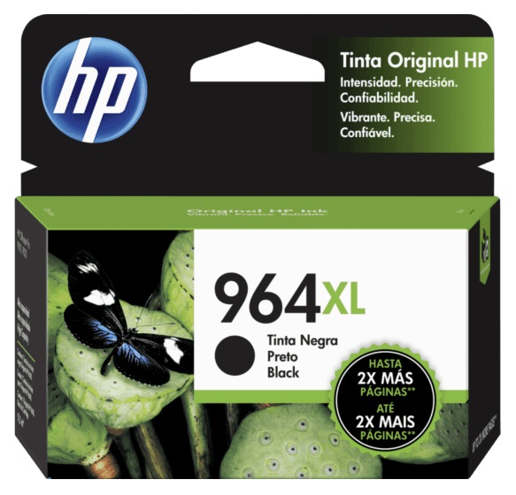 Tinta HP 964XL 3JA57A Negro / 2k | 2305 - Cartucho de Tinta Original HP 964XL 3JA57A Negro. Rendimiento Estimado: 2.000 Páginas al 5%. HP OfficeJet Pro 9010, 9020.