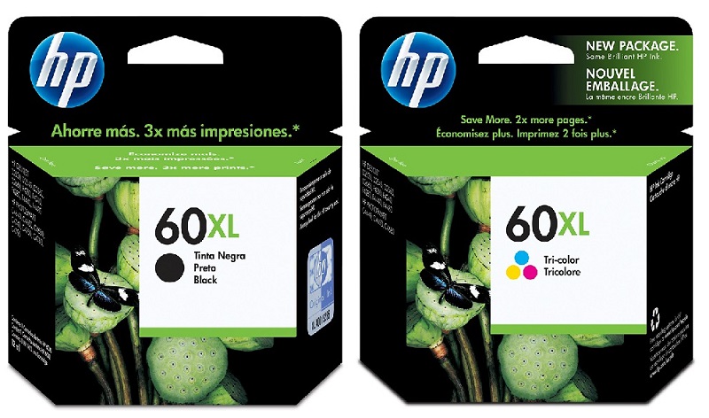Tinta para HP DeskJet D1660 / HP 60XL | Original Ink Cartridge HP 60XL. Incluye: CC641WL CC644WL Tricolor. HP60XL 