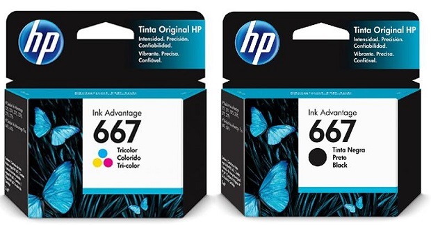 Tinta para HP DeskJet 2375 / HP 667 | Original Tinta HP 3YM78AL 3YM79AL 3YM78AB 3YM79AB HP-667 HP 2375
