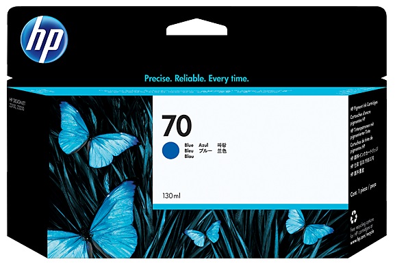 Tinta  HP 70 C9458A Azul / 130ml | 2301 - Original Cartucho de Tinta HP C9458A Azul de 130 ml 