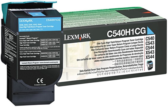 Toner Lexmark C540H1CG Cian / 2k | 2202 - Toner Original Lexmark. Rendimiento Estimado: 2.000 Páginas al 5%. 