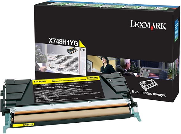 Toner Lexmark X748H1YG Amarillo / 10k | 2201 - Toner Original Lexmark X746H1YG Amarillo. Rendimiento Estimado 10.000 Páginas al 5%. 
