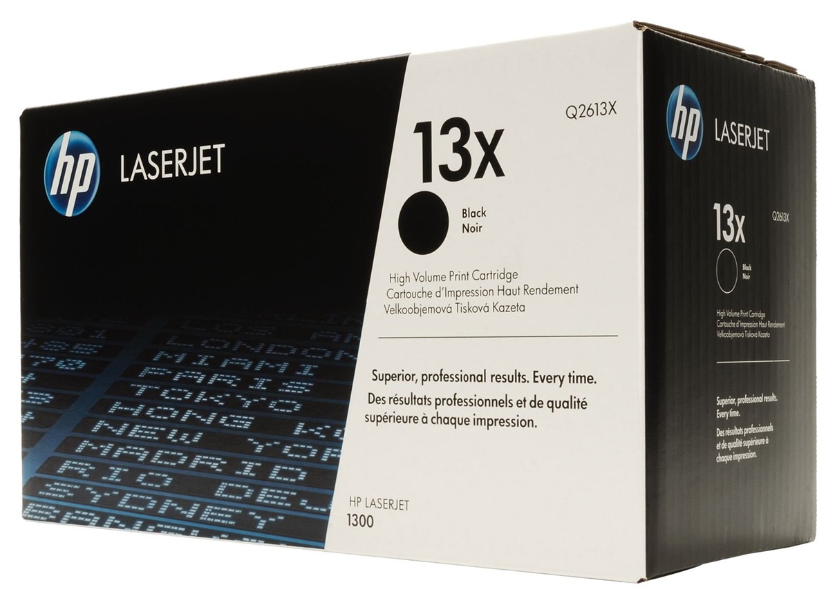 Toner HP  13X Q2613X / Negro 4k | 2404 - Toner HP Q2613X Negro. Rendimiento 4.000 Páginas al 5%. HP LaserJet 1300