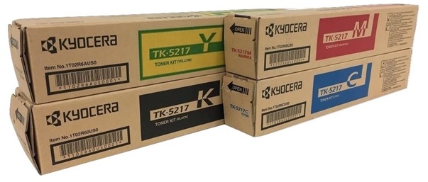Toner para Kyocera Taskalfa TA-406ci | 2404 - Toner TK-5217 para Kyocera TASKalfa TA-406ci. El Kit incluye: TK-5217K Negro, TK-5217C Cyan, TK-5217M Magenta, TK-5217Y Amarillo. Rendimiento: Negro 20.000 / Color 15.000 Páginas
