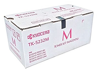 Toner Kyocera TK-5232M / Magenta 2.2k | 2311 / 1T02R9BUS0 - Toner Original Kyocera TK-5232M Magenta. Rendimiento 2.200 Páginas al 5%. FS-M5521cdw FS-P5021cdw  