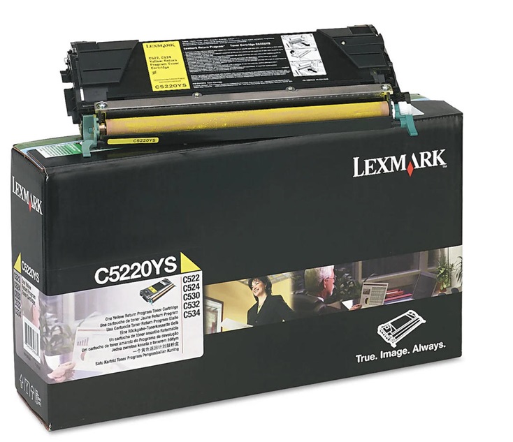 Toner Lexmark C5220YS Amarillo / 3k | 2202 - Toner Original Lexmark. Rendimiento Estimado: 3.000 Páginas al 5%.