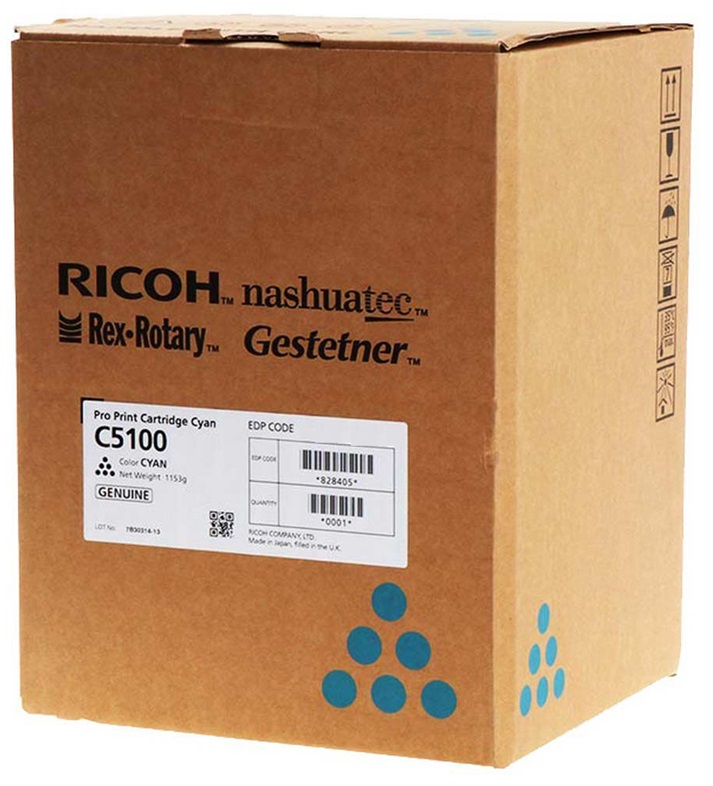 Toner Ricoh C5100 / Cian 30k | 2310 / 828353 - Toner Original Ricoh C5100 Cian. Rendimiento 30.000 Páginas al 5%. 828224 Ricoh Pro C5100s C5110s 