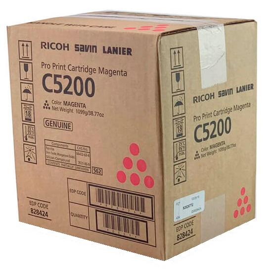 Toner Ricoh C5200 / Magenta 24k | 2310 / 828424 - Toner Original Ricoh C5200 Magenta. Rendimiento 24.000 Páginas al 5%. Ricoh 5100s 5110s 