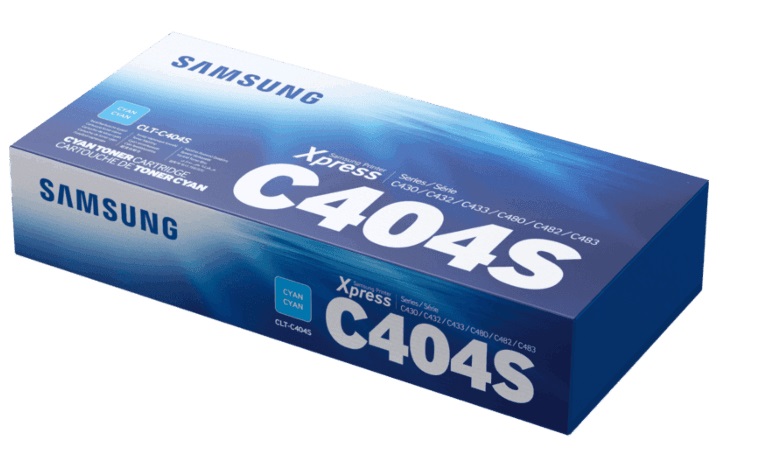 Toner Samsung C404S / Cian 1k | 2309 / ST970A - Toner Original Samsung CLT-C404S Cian. Rendimiento: 1.000 Páginas al 5%. Samsung C430 C480 ST969A 