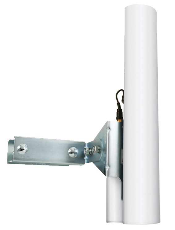 Antena Ubiquiti AirMax AM-5G16-120 / 15 dBi | 2111 - Antena sectorial MIMO 2x2 para radio estaciones base airMAX, Doble polaridad, Rango de frecuencia: 5.10 a 5.85 GHz, Ganancia: 15 a 16 dBi, Hpol Amplitud de Haz: 137° (6 dB), Vpol Amplitud de Haz: 118°