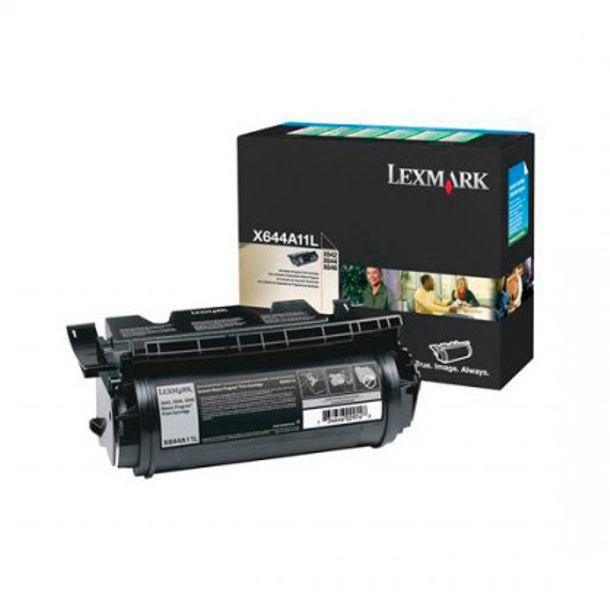 Toner Original - Lexmark X644A11L Negro | Para uso con Impresoras Lexmark X642, X644, X646 Lexmark X644A11L  Rendimiento Estimado 10.000 Páginas con cubrimiento al 5%